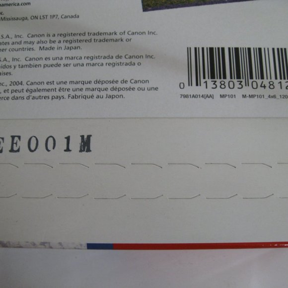 Canon Matte Photo Paper 4" x 6" Inches 120 Sheets Genuine Printer OEM NEW SEALED - Picture 3 of 4